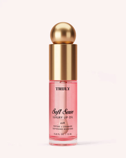 Luxury Peptide Lip Oil | Moisturizing Plump Formula with Peptides, Vitamin E & Ceramides | Softens Dry, Chapped Lips & Restores Smoothness | Non-Sticky, Glossy Finish