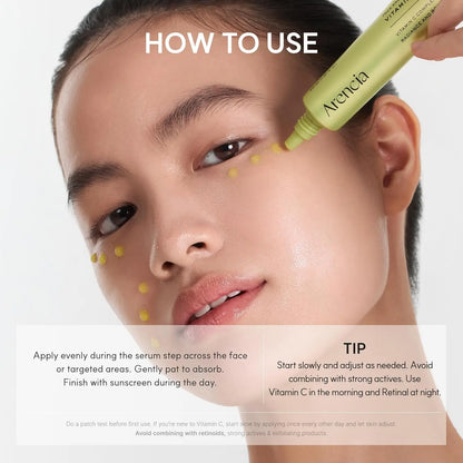 Korean Advanced Brightening Serum - Vitamin C Dark Spot Treatment, Anti-Aging Niacinamide, Glutathione Antioxidant, Skin Repair, Aesthetic Glow Facial Serum with Anti-Wrinkle Results, 1.01 Fl Oz