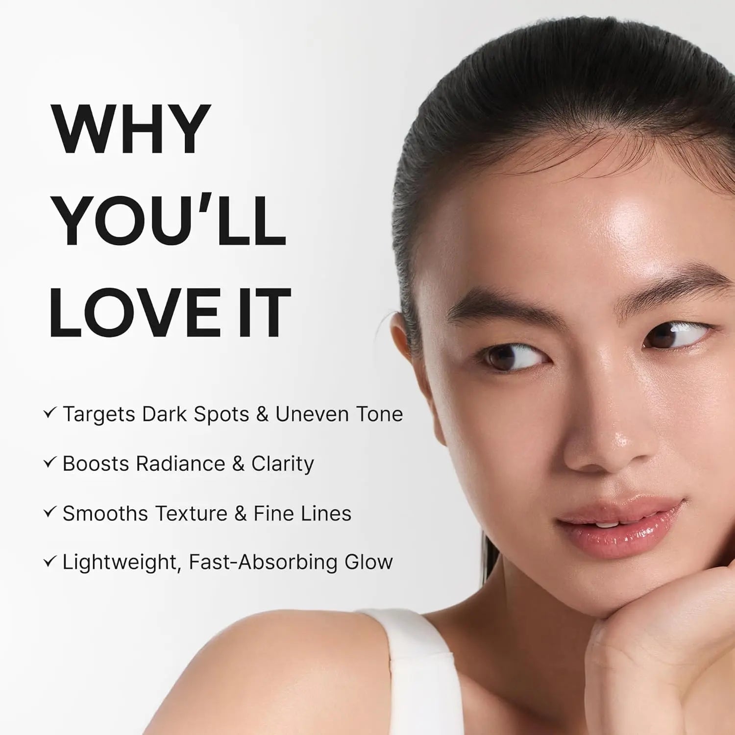 Korean Advanced Brightening Serum - Vitamin C Dark Spot Treatment, Anti-Aging Niacinamide, Glutathione Antioxidant, Skin Repair, Aesthetic Glow Facial Serum with Anti-Wrinkle Results, 1.01 Fl Oz