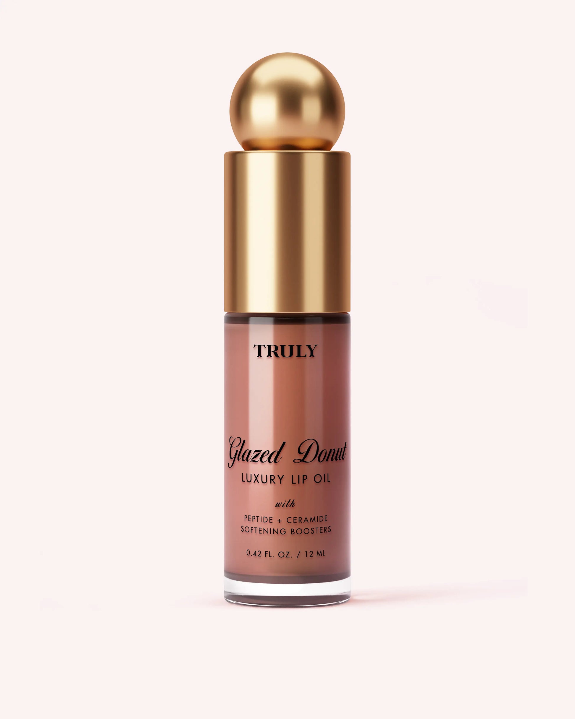 Luxury Peptide Lip Oil | Moisturizing Plump Formula with Peptides, Vitamin E & Ceramides | Softens Dry, Chapped Lips & Restores Smoothness | Non-Sticky, Glossy Finish
