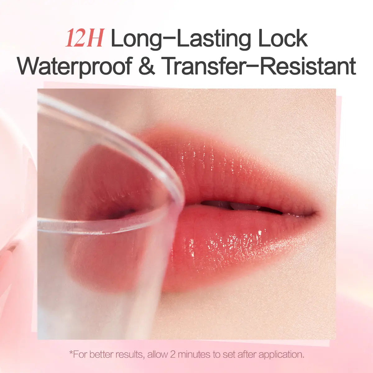 CARSLAN Color-Lock Dewy Tint Moisturizing Watery Shimmer Lipgloss Long Lasting Waterproof Lip Tint Non-Sticky Lightweight Formula