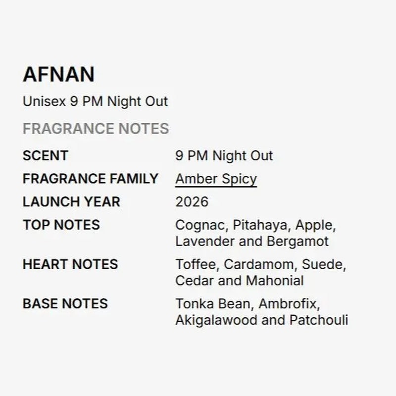 9 PM Night Out Unisex Extrait De Parfum, 3.4 Fl. Oz