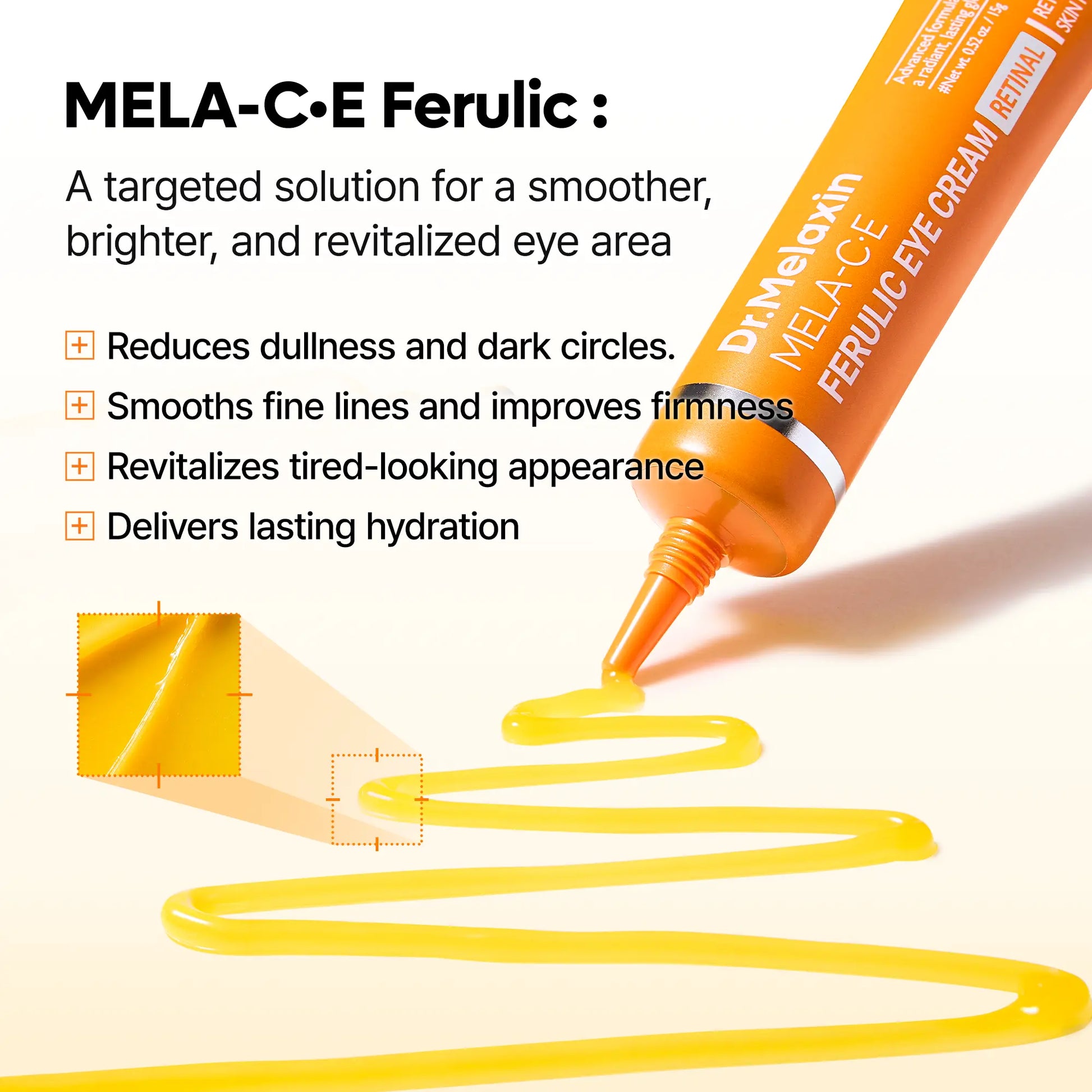 [Dr.Melaxin Official] Advanced Retinal Eye Care Duo, Retinal Kojic Acid Eye Patch, MELA-C•E Ferulic Eye Cream, Anti-Aging, Puffiness & Dark Spots Routine