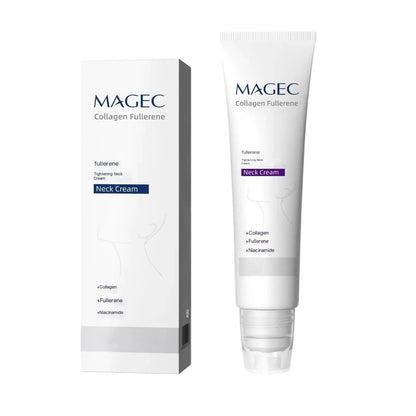 Reduces Wrinkles and Double Chin,Five Rollers for All around Massage,Neck Firming Cream,Collagen Neck Cream,Relieves Edema,Suitable for Wrinkled Skin,With Hyaluronic Acid,Vitaminc+E.