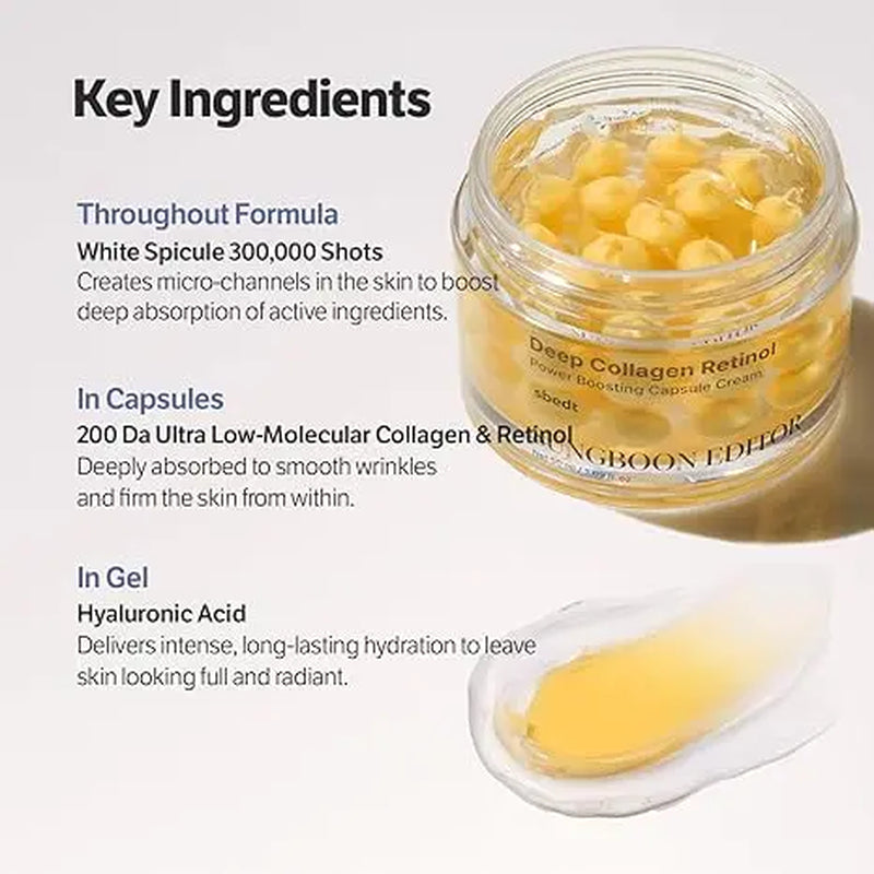 [Sungboon] Jazz Timeless Glow Ritual L Deep Collagen Retinol Capsule Cream L Silk Peptide Intensive Ampoule L Deep Collagen Melting Patch L Deep Collagen Barrier Serum Mist L Korean Skincare Set for Firmness Hydration Glow