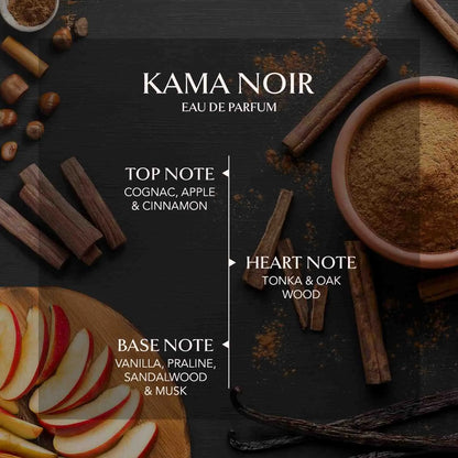 Embarouge Kama Noir | Eau De Parfum 100Ml | Men'S Fragrance | Warm • Gourmand • Woody | 3.4 Fl. Oz. | Long Lasting • Perfect Gift